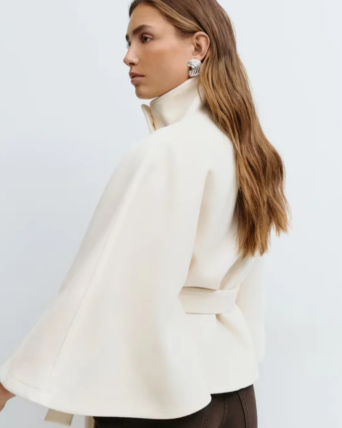 Veste Cape Ceinturée