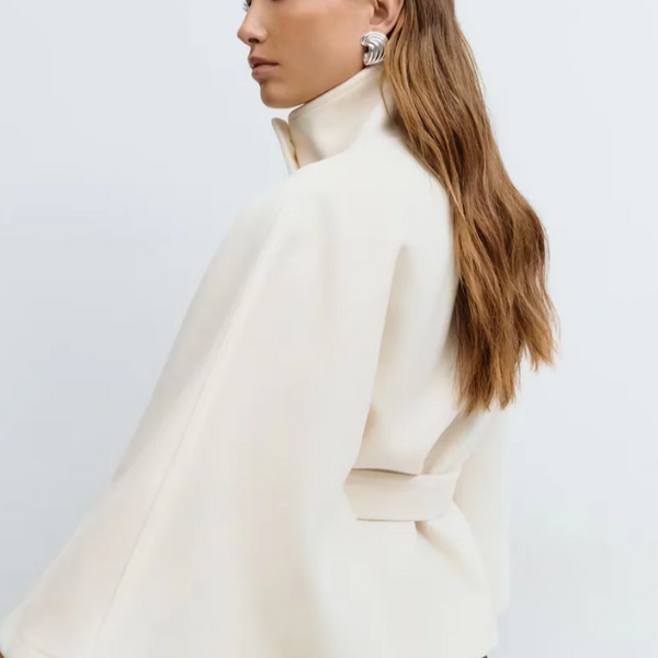 Veste Cape Ceinturée