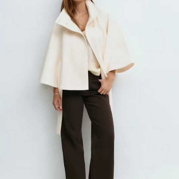 Veste Cape Ceinturée