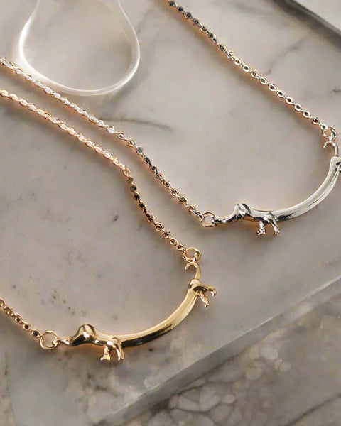 Gold-Tone Dachshund Necklace