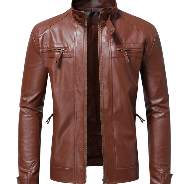 Veste en Cuir Élégante pour Hommes