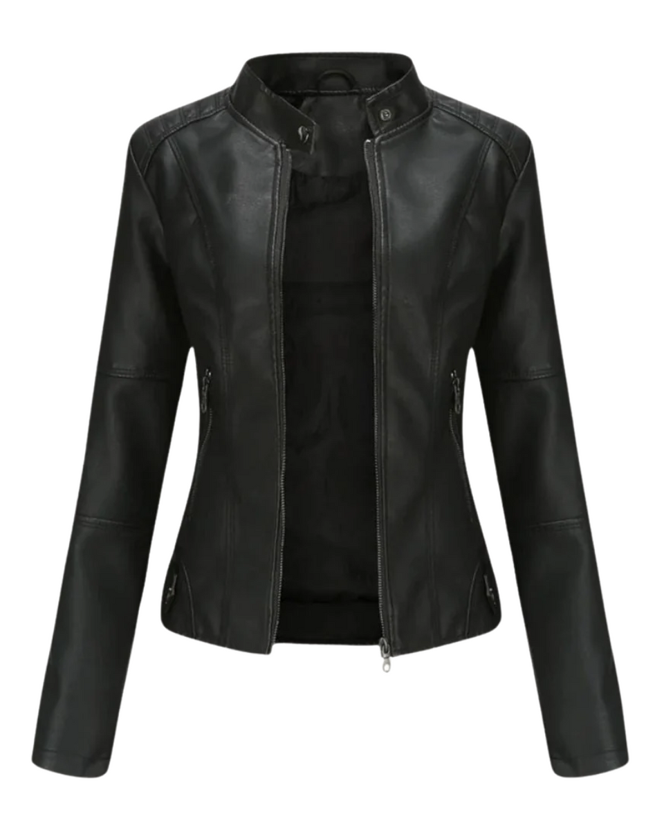 Lessy | Veste en Similicuir Élégante