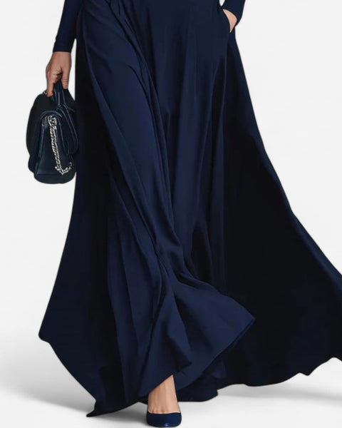 Robe Maxi Yvelise™ à Col Montant