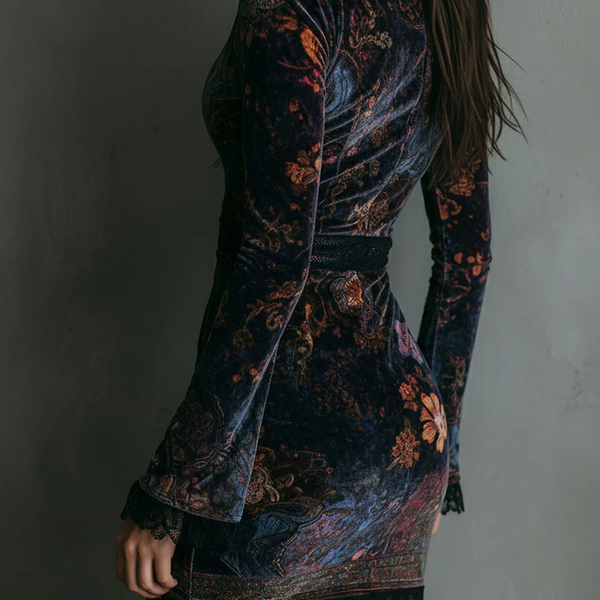 Robe Mini en Velours Calista