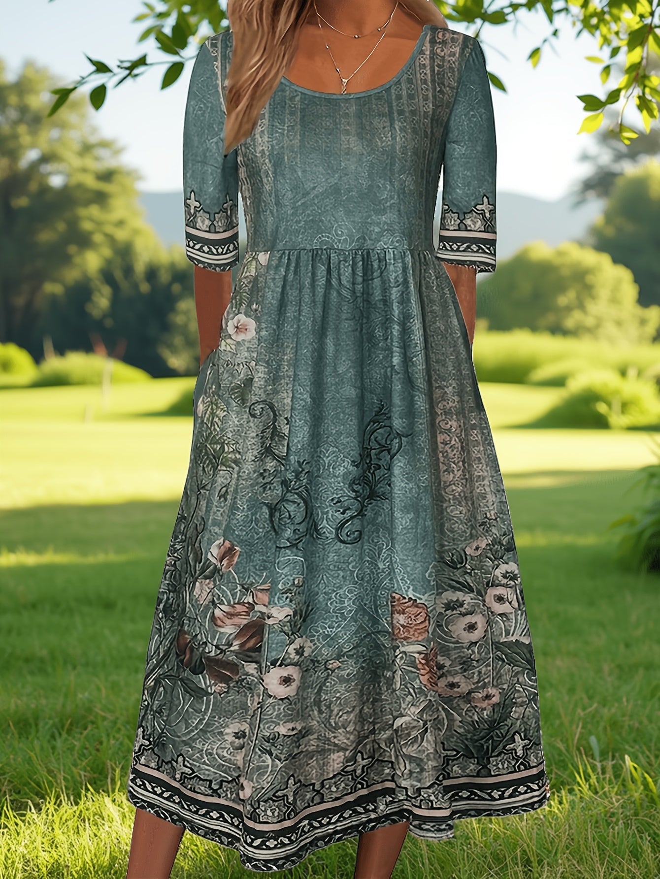 Evelyn | Elegant Bohemian Maxi Dress