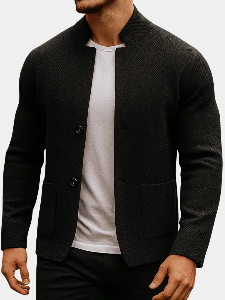 LAURENT | GILET EN MAILLE TEXTURÉE POUR HOMME