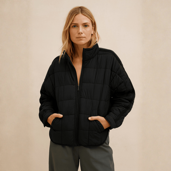 AVRIL – VESTE PUFFER COMPACTE LÉGÈRE À FERMETURE ÉCLAIR