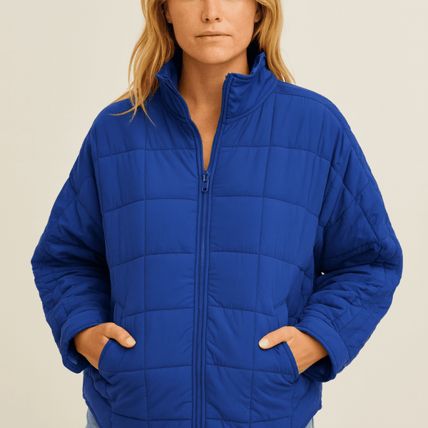 AVRIL – VESTE PUFFER COMPACTE LÉGÈRE À FERMETURE ÉCLAIR