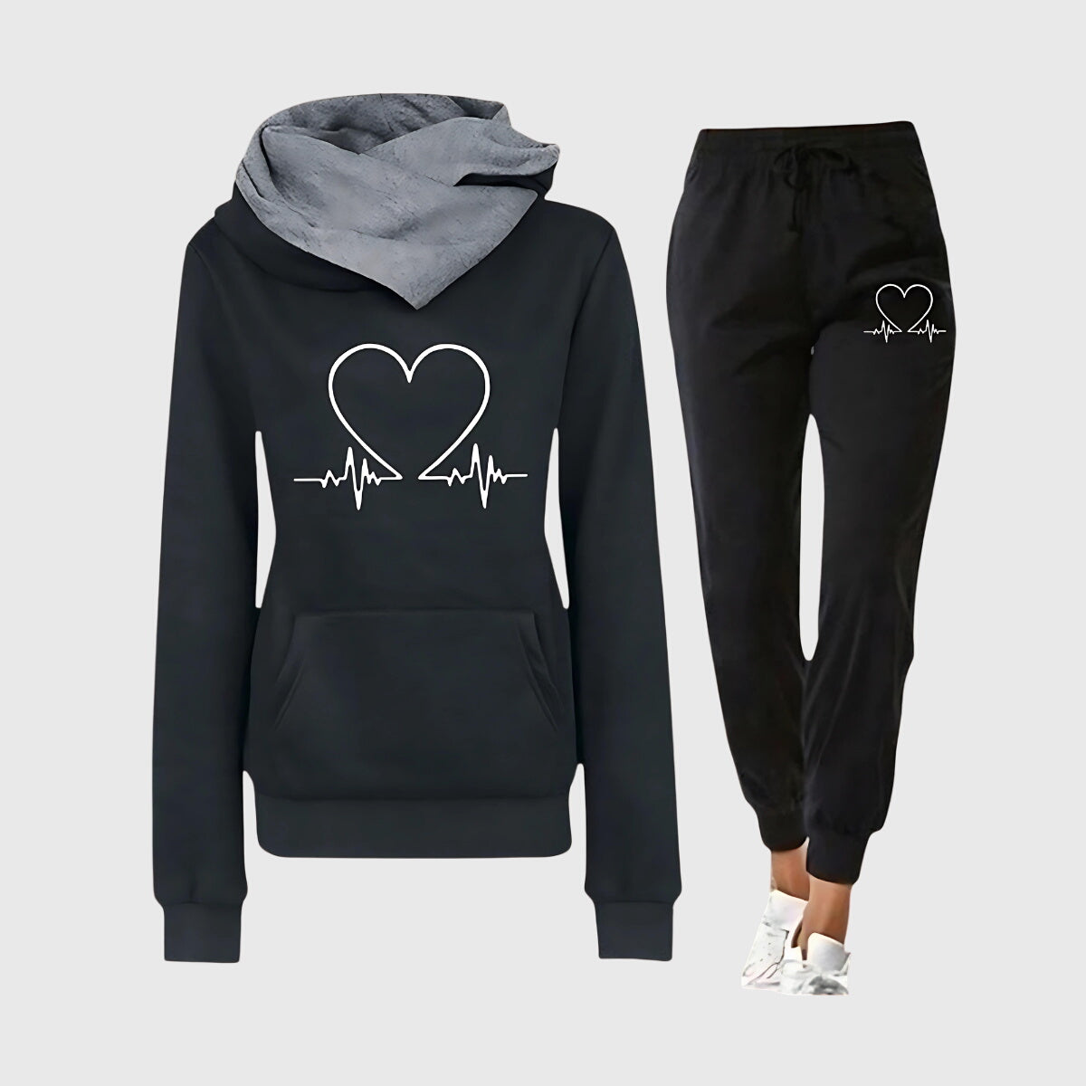 Louise | Ensemble de Sweat à Capuche Cozy Heartbeat