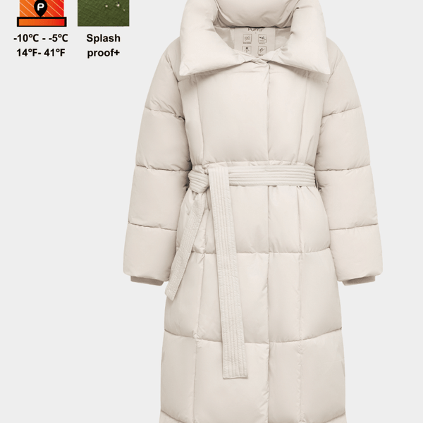 BLAIRE | MANTEAU PUFFER À BOUTONS BULETÉS EN LONGUEUR EXTRA LONGUE