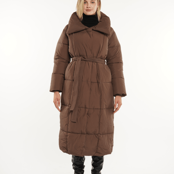 BLAIRE | MANTEAU PUFFER À BOUTONS BULETÉS EN LONGUEUR EXTRA LONGUE