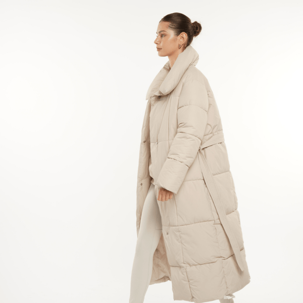 BLAIRE | MANTEAU PUFFER À BOUTON BULET EXTRA LONG