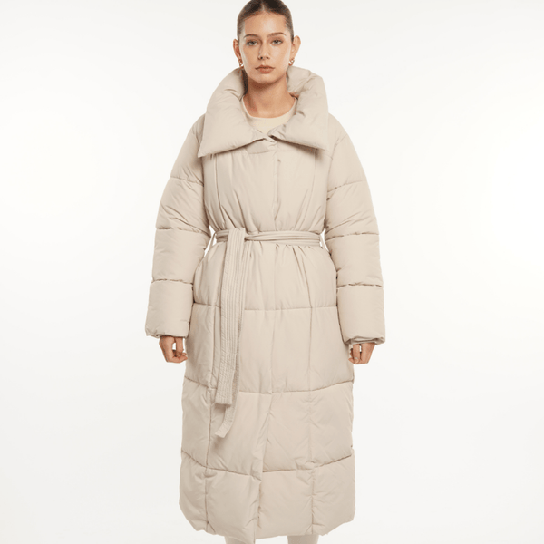 BLAIRE | MANTEAU PUFFER À BOUTONS BULETÉS EN LONGUEUR EXTRA LONGUE