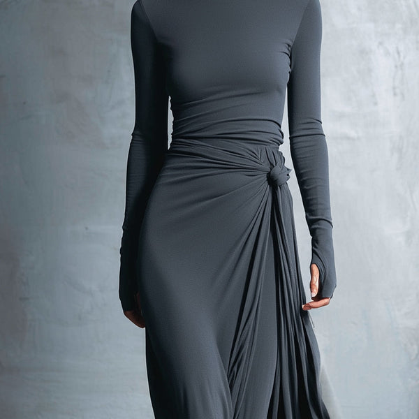 Gabriella – Long dress with side knot