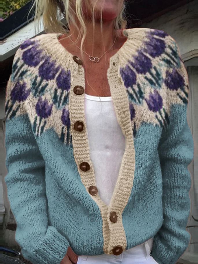 Keysha | Gilet à Motif Floral Chic pour un Look Stylé