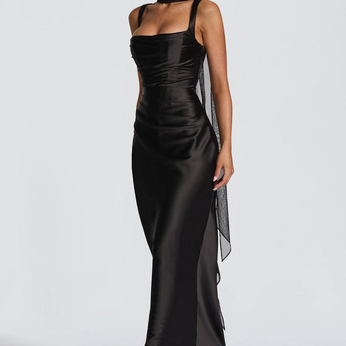 Calanthe Maxi Dress - Black