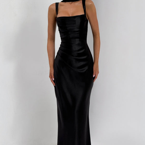 Calanthe Maxi Dress - Black