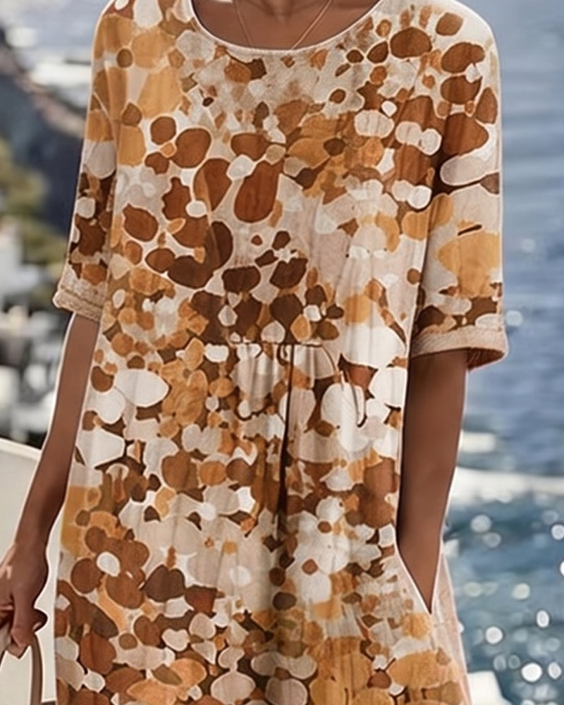 Emma Floral Pocket Midi Dress