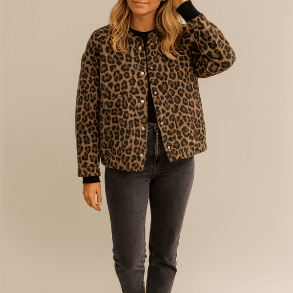 CHARLENE | VESTE EN LÉOPARD