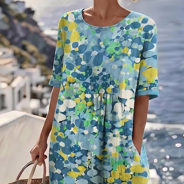 Emma Floral Pocket Midi Dress