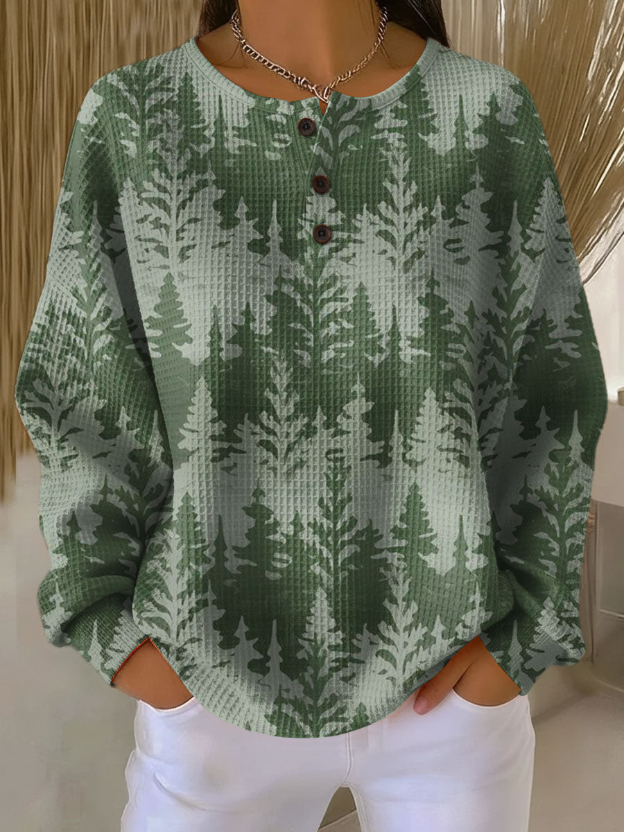 Inga™ - Pull en tricot de Noël avec design d'arbre classique