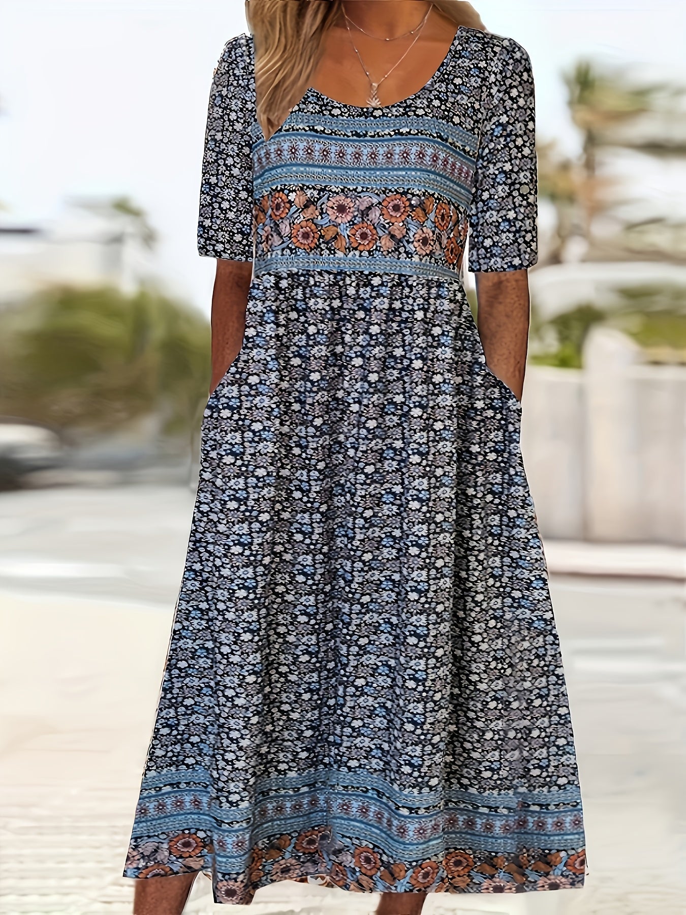 Evelyn | Elegant Bohemian Maxi Dress