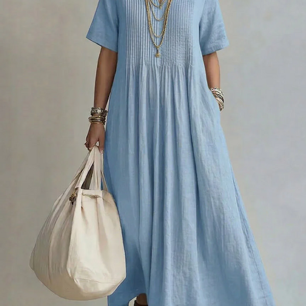 Noor | Elegant Flowing Pleated Dress