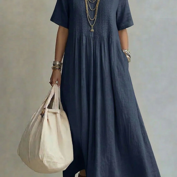 Noor | Elegant Flowing Pleated Dress