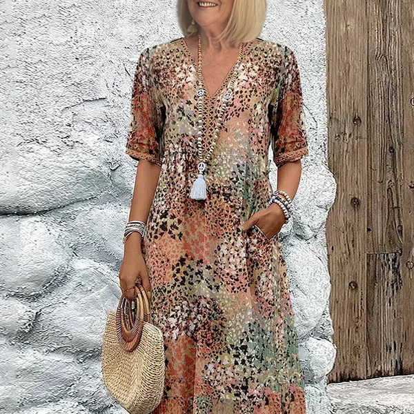 Robe Midi Rosalind Bloom