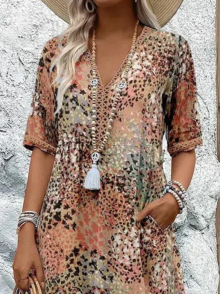 Robe Midi Rosalind Bloom