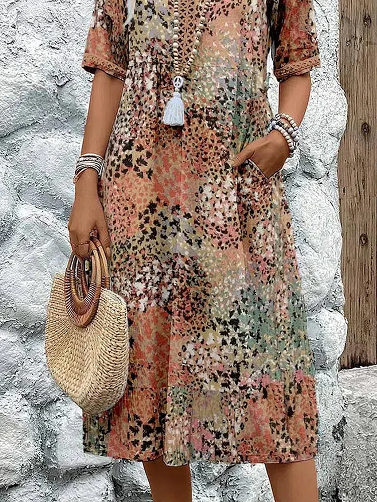 Robe Midi Rosalind Bloom