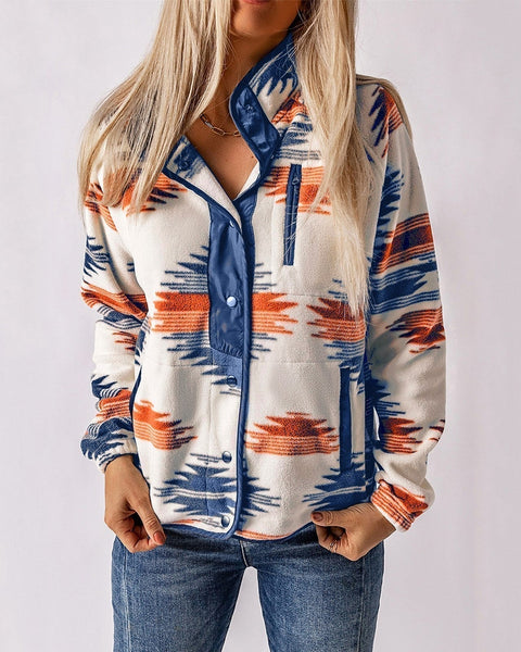 EVETTE™ – Veste Boutonnée Sophistiquée