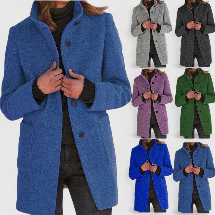 Elena – Manteau classique en mélange de laine