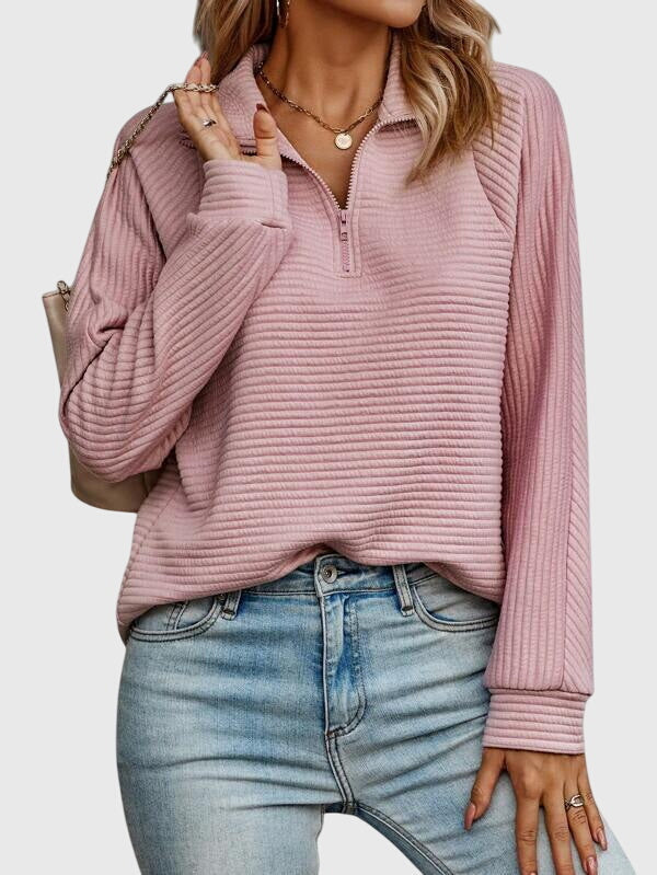 Molly | Pull élégant à demi-fermeture éclair