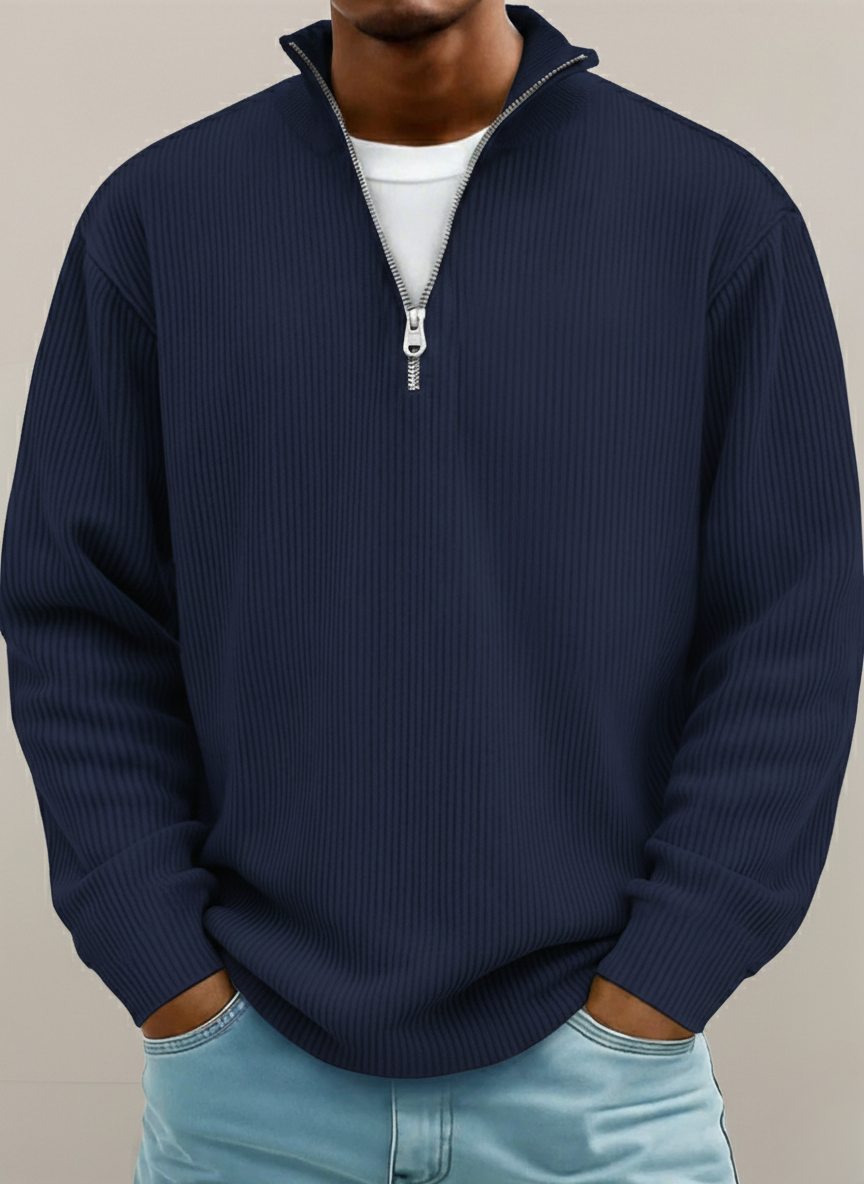 VALENCE | PULL ZIPPÉ CHALEUR LÉGÈRE POUR HOMMES