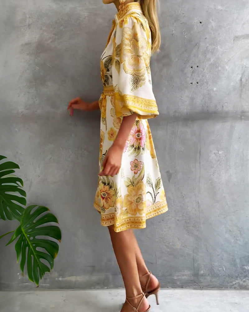 Clara Printed Dress