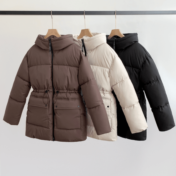EVA | VESTE PUFFER À CAPUCHE IMPERMÉABLE