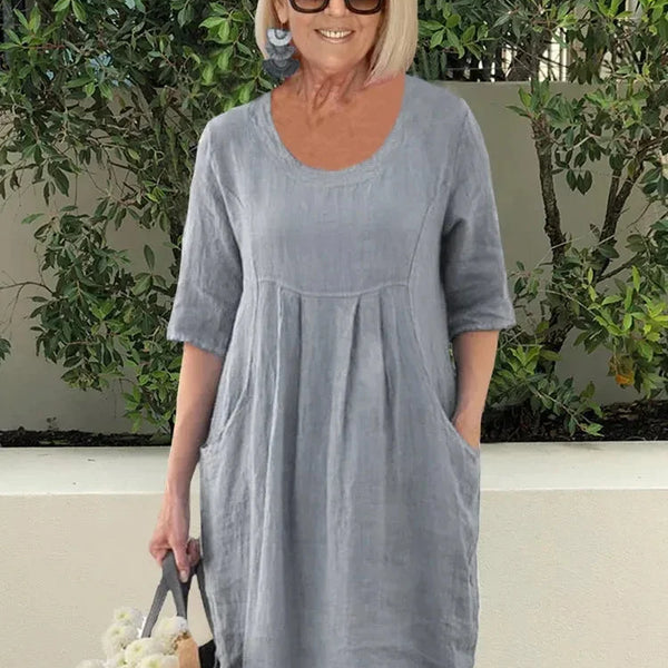 Ruthie | Easy Elegance Linen Dress