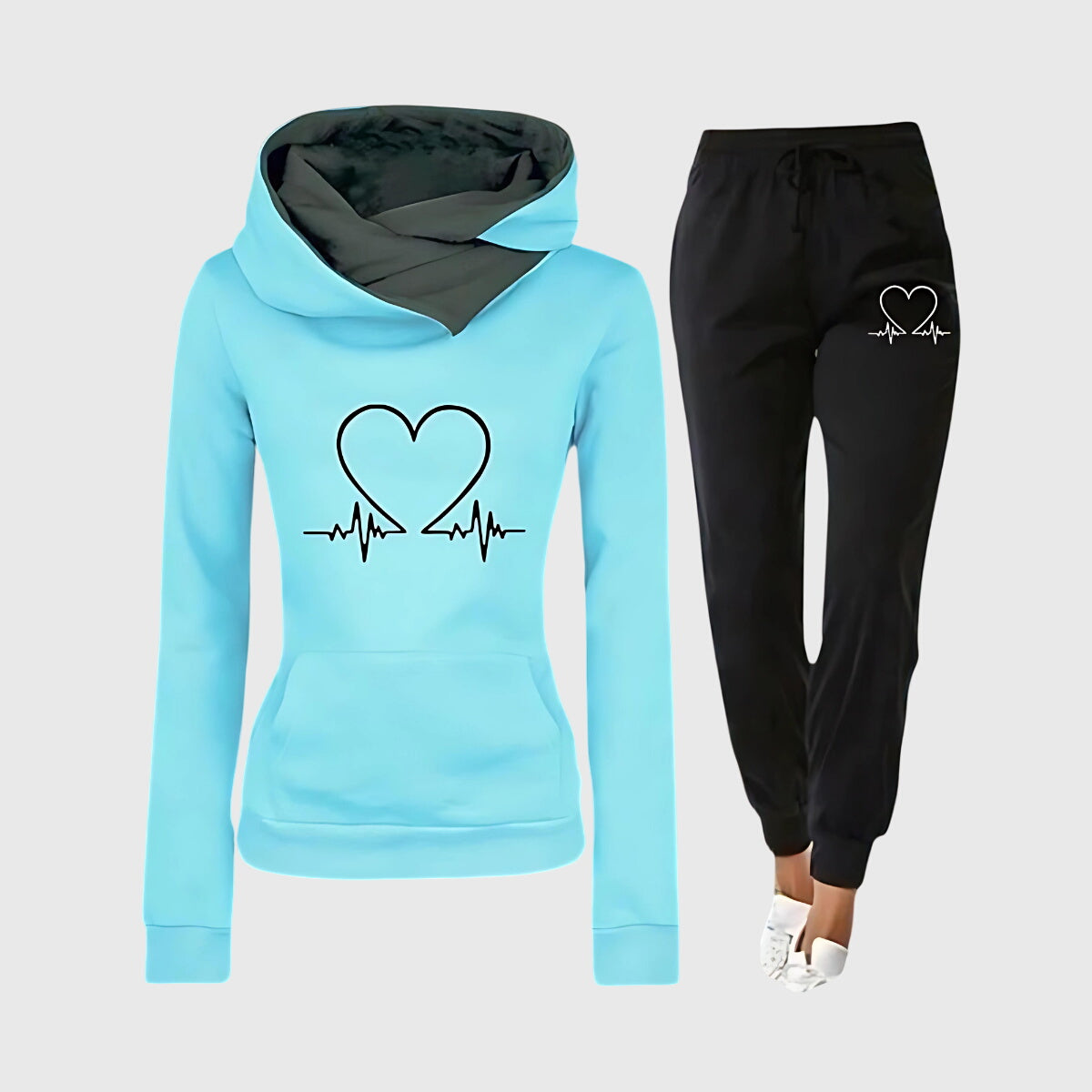 Louise | Ensemble de Sweat à Capuche Cozy Heartbeat