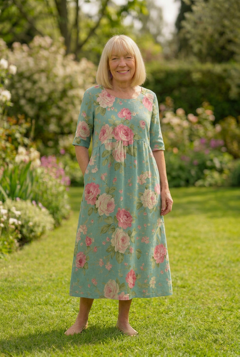 Eliza | Relaxed Midi Dress - Effortless Elegance, Everyday Comfort Mint Green