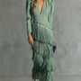 Chiara – Elegant Dress with Fringe Sleeves