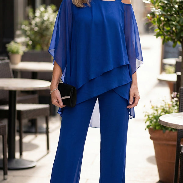 Valerie - Soft Drape Two-Piece Set – Effortless Polish, All-Day Comfort