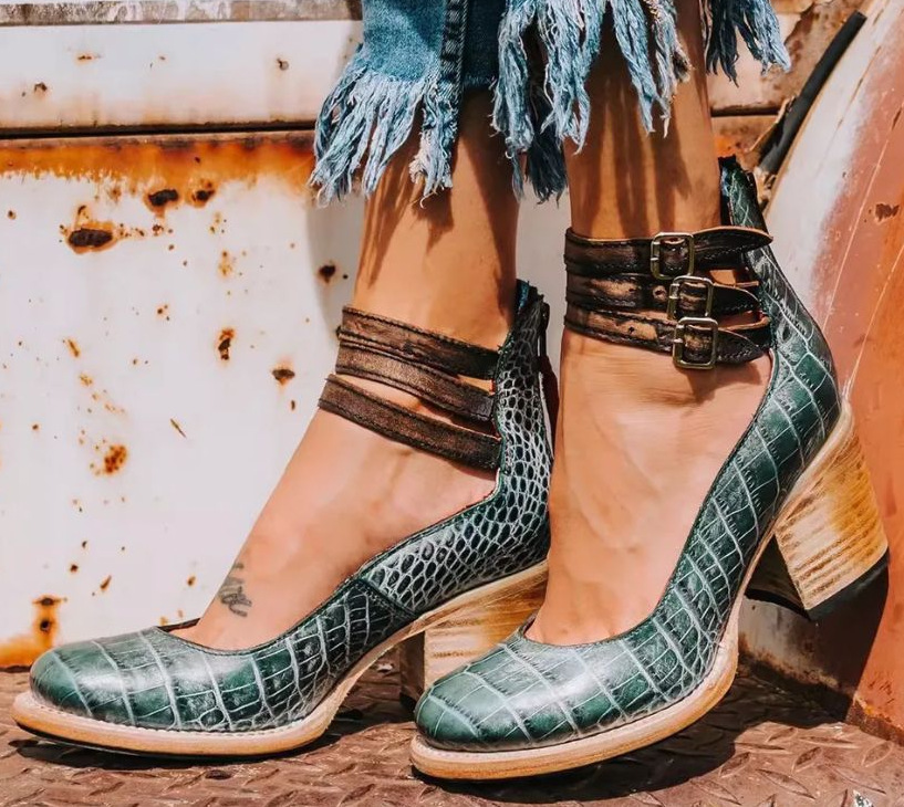 Ginevra™ | Talons à Multi-Sangles avec Talon Épais