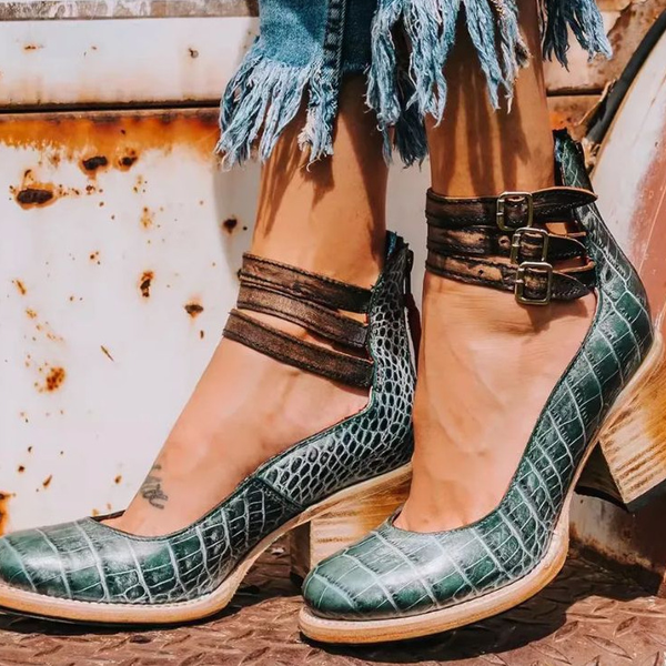 Ginevra™ | Talons à Multi-Sangles avec Talon Épais