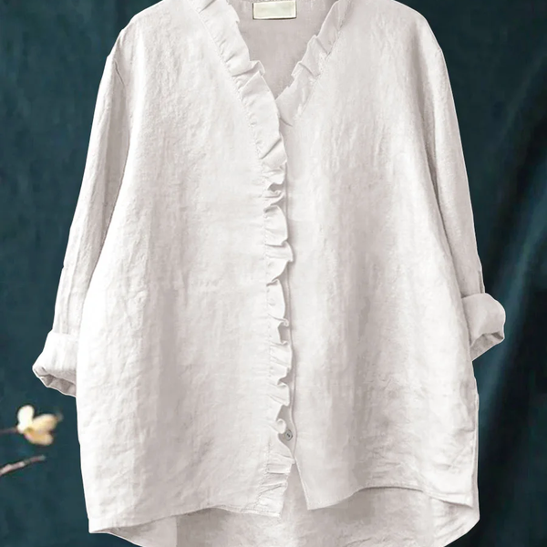 Maribel | Soft Ruffle Blouse -  for Real Comfort