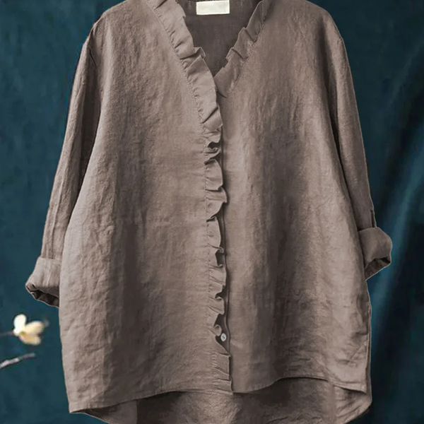 Maribel | Soft Ruffle Blouse -  for Real Comfort