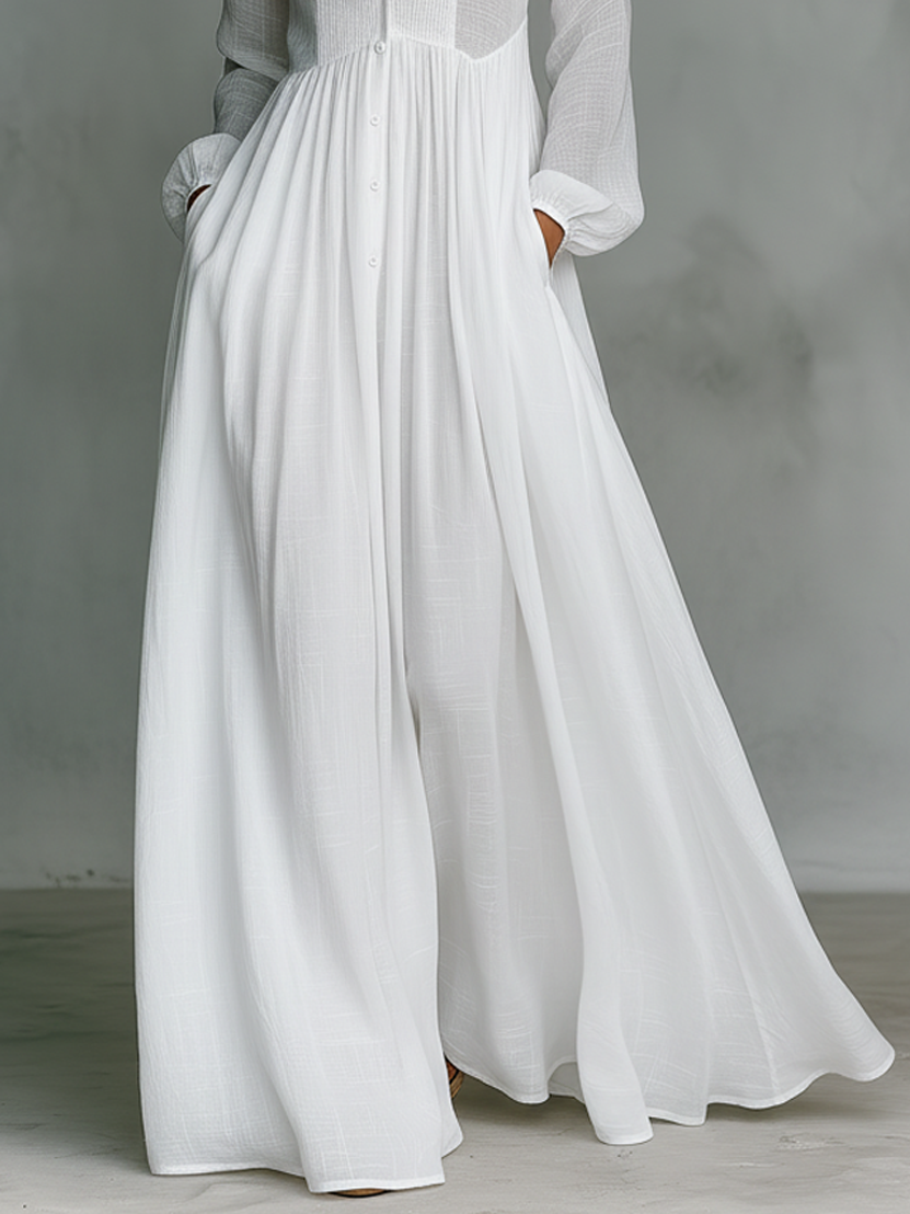 Aurelia™ – Light and Airy Maxi Dress with Linen Texture