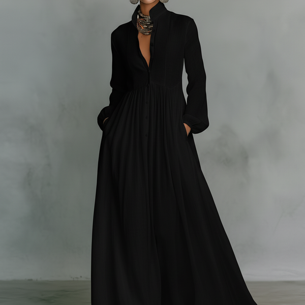 Aurelia™ – Light and Airy Maxi Dress with Linen Texture