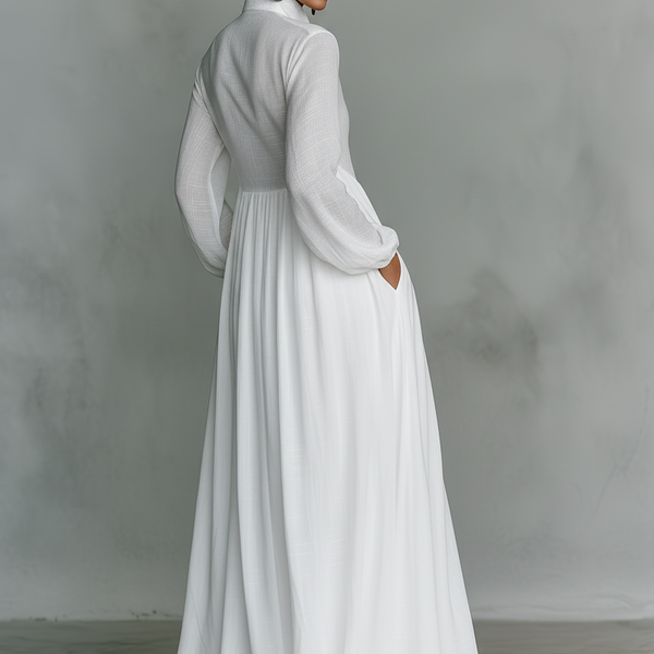 Aurelia™ – Light and Airy Maxi Dress with Linen Texture