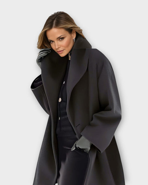 Emma - Manteau en Laine Coupe-Vent Premium
